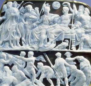Augustaanse camee, na 10 AD (onyx) (detail)